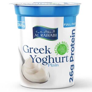 Al Rawabi Greek Yoghurt Plain 360 Gr
