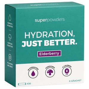 Superpowders Hydration Elderberry 30 Pieces 6G