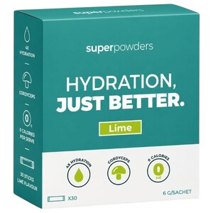 Superpowders Hydration Elecrolytes Lime 30 Pieces 6G