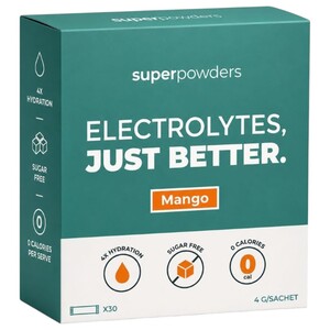 Superpowders Hydration Elecrolytes Mango 30 Pieces 4G