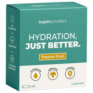 Superpowders Hydration Elecrolytes Passion Fruit 30 Pieces 6G