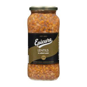 Epicure Lentils In Salted Water 540G