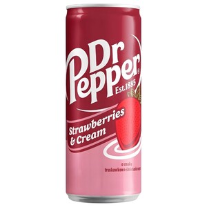 Dr.Pepper Carbonated Drink Strawberries & Cream 330Ml