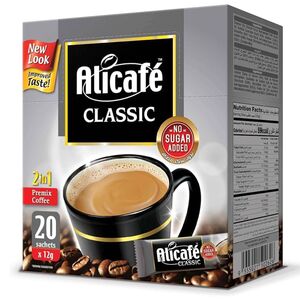 Alicafe 2 In 1 Classic Instant Coffee 12 Gr X20