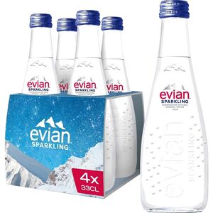 Evian Sparkling Spring Water 330 Ml X4