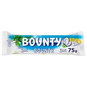 Bounty Chocolate Bar Trio 75G