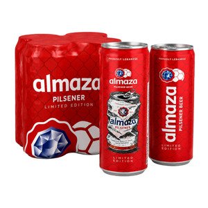 Almaza Pilsner Limited Edition Can Pack 4X500ml