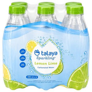 Talaya Sparkling Water Lemon Lime 330Ml X6