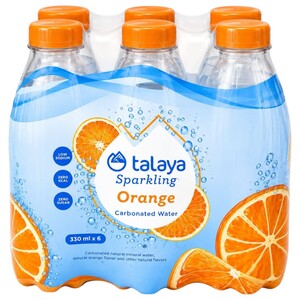Talaya Sparkling Water Orange 330Ml X6