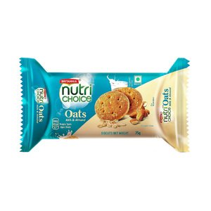 Britannia Biscuit Nutri Choice Almond Milk Oats 75G