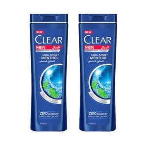 Clear Shampoo Cool Sport Ment 600Ml X2 -20%P.Off