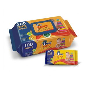 Gipsy Wet Wipes 100Pcs + Pocket Wipes 40Pcs