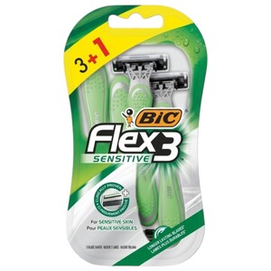 Bic Flex 3 Sensitive Razors 3+1 Pieces