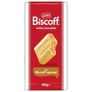 Lotus White Chocolate With Biscoff Spread 180G
