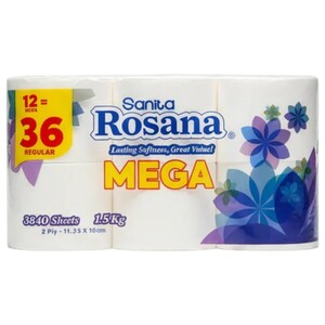 Rosana Toilet Paper Mega 12 Rolls