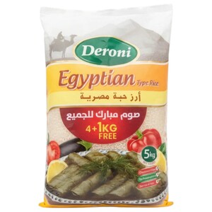 Deroni Egyptian Rice 4Kg+1Kg Free
