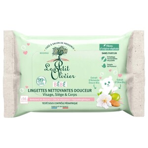 Le Petit Olivier Baby Wipes 56 Pieces