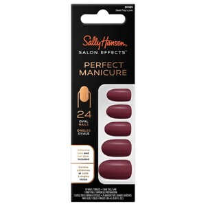 Sally Hansen Fake Nails Oval Nails: Ov121 Beet Pray Love