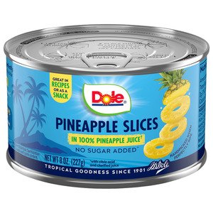 Dole Pineapple Slices 8 Oz