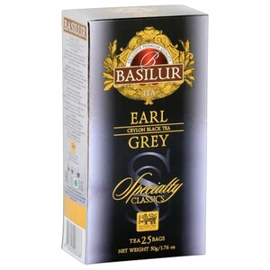 Basilur Earl Ceylon Black Tea Grey 25 Bags 50G