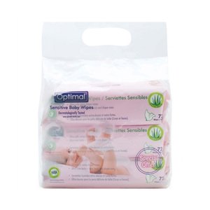 Optimal Wet Wipes Baby 78Pcs X3
