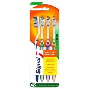 Signal Toothbrush Fighter Plus Soft 4 Pieces