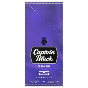 Captain Black Cigarillos Grape 25 Pieces