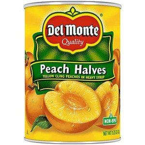 Del Monte Peach Halves Syrup 15.25 Oz