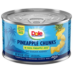 Dole Pineapple Chunks 8 Oz