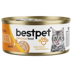 Bestpet Shredded Adult Cat Food Chicken In Broth 70G