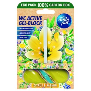 Ambi Pur Wc Active Gel Block Citrus & Jasmin 45G