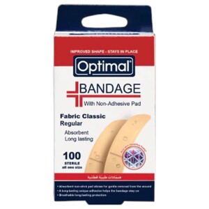 Optimal Bandage Fabric Classic Regular 100 Pieces