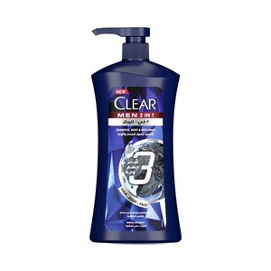 Clear Shampoo Active Clean 3In1 900Ml