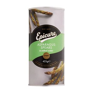 Epicure Green Asparagus Spears Water 425G