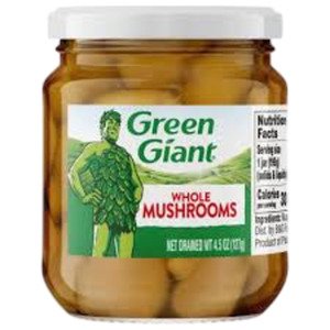 Green Giant Whole Mushrooms 4.5 Oz