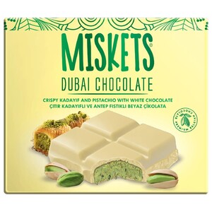 Miskets Dubai Chocolate With White Chocolate 100G