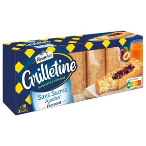 Brioche Pasquier Grilletine No Sugar Added 255G