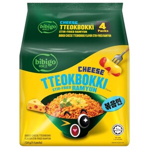 Bibigo Ramyun Cheese Tteokbokki 124G X4