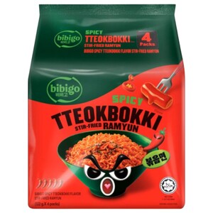Bibigo Ramyun Spicy Tteokbokki 122G X4