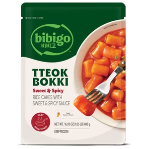 Bibigo Tteok Bokki Rice Cakes Sweet & Spicy 480G