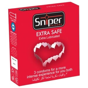 Sniper Condoms Extra Safe 3 Pieces