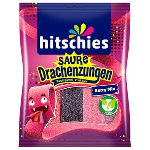 Hitschies Sour Dragon Tongues Berry Mix 125G