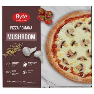 Byte Frozen Pizza Romana Mushroom 510G