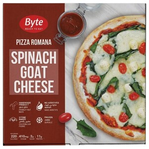 Byte Frozen Pizza Romana Spinach Goat Cheese 520G