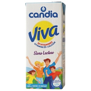 Candia Viva Uht Semi Skimmed Milk Lactose Free 180Ml