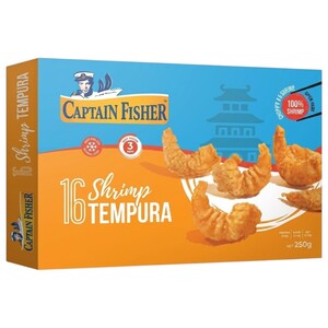 Captain Fisher Frozen Shrimp Tempura 16 Pieces 250G