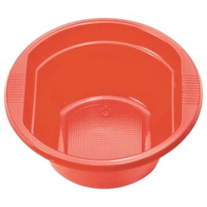 Dopla Disposable Plastic Bowls Red 15 Pieces