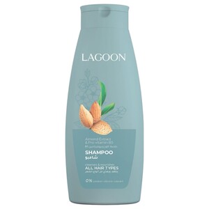 Lagoon Shampoo Almond Extract & Pro-Vitamin B5 All Hair Types 600Ml