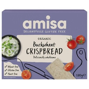 Amisa Buckwheat Crispbread Gluten Free 120G
