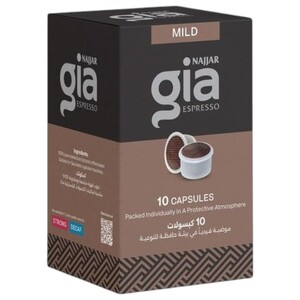 Gia Espresso Capsules Mild 10 Capsules